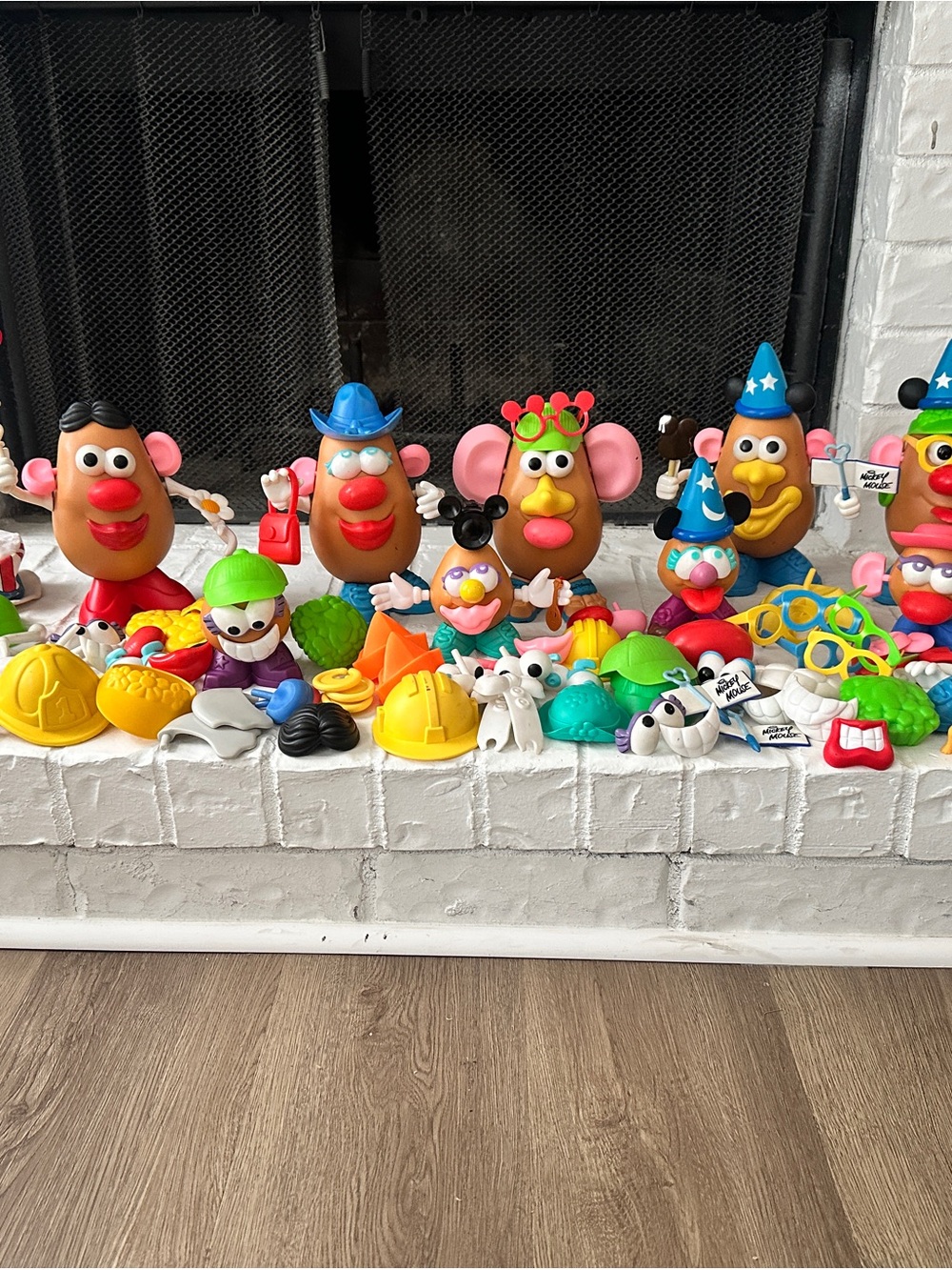 Mr. Mrs. Baby Potato Head Accessories Disney Lot 7 Large 4 Small Mickey Mouse